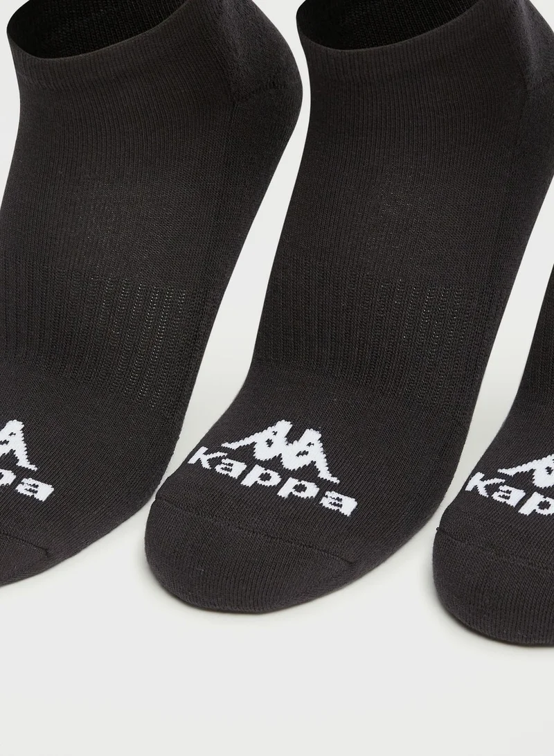 Kappa 3 Pack Logo Crew Socks