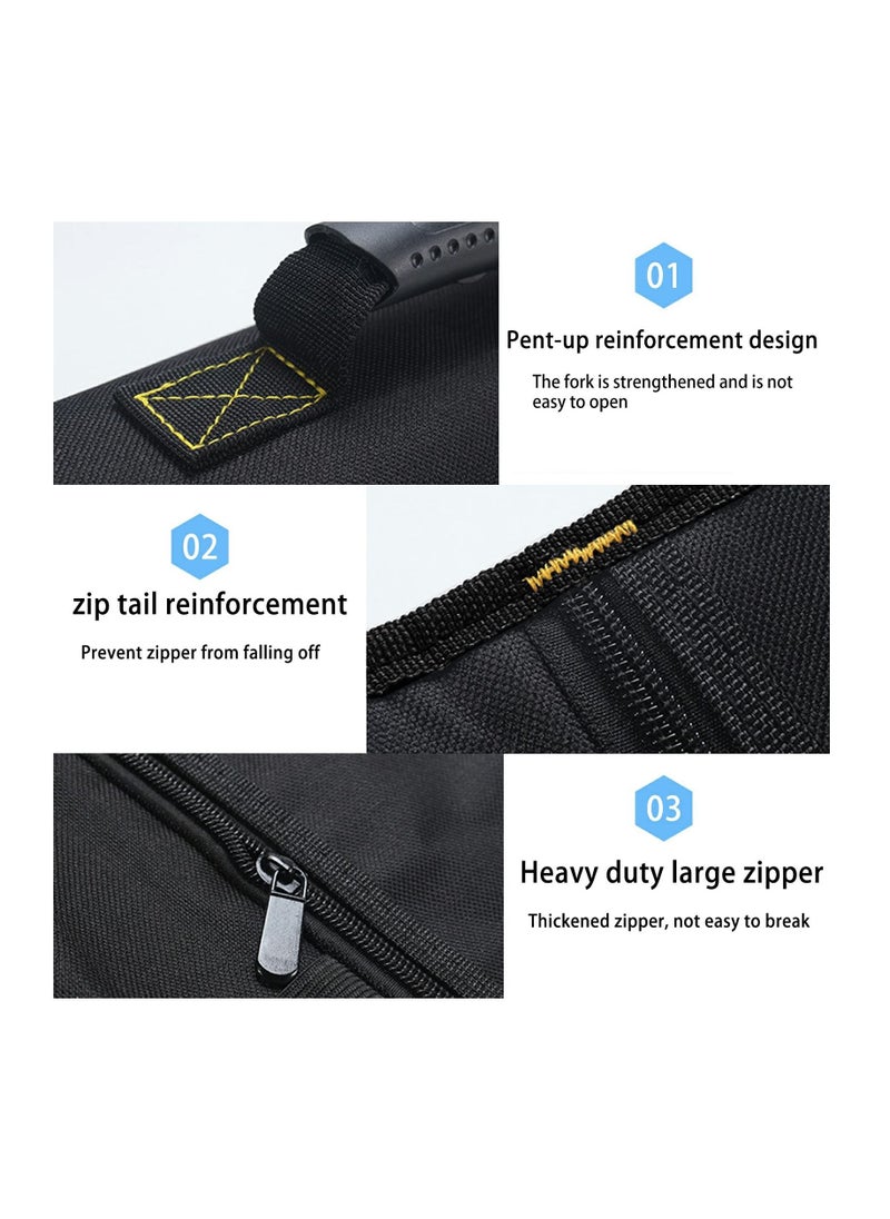 Excefore - 13 Pockets Tool Roll Wrench Roll Pouch, Tarp Wrench Roll Organizer, Portable Tool Pouch for Electrician, Plumber, Carpenter, or Mechanic - Image 1