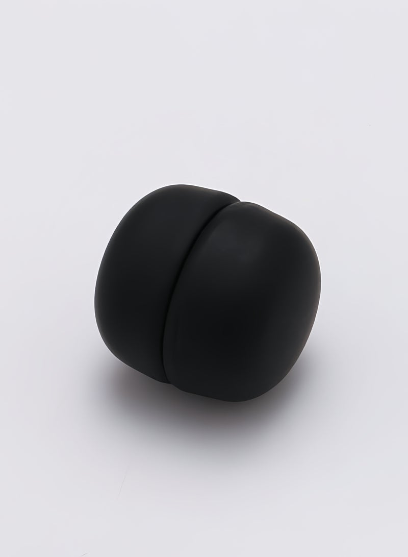 8 مجموعة المغناطيس الحجاب وشاح بروش دبابيس للمرأة زينت الاكسسوارات السيدات وشاح حريري شال ثنائي الاستخدام طوق كليب الأسود - Image 3