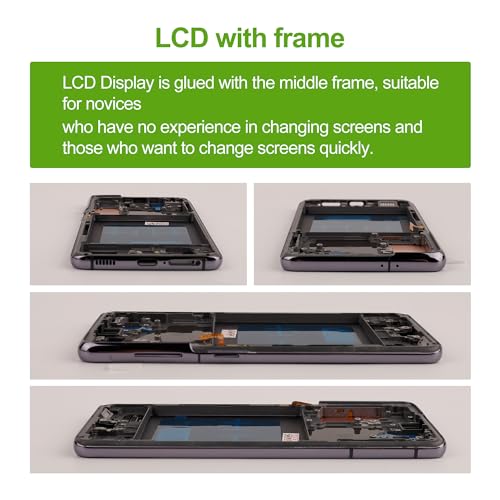 SwarKing OLED Digital Display Replacement Compatible with for Samsung Galaxy S21 FE G990U G990U1 G990B(Black with Frame) LCD Display Touch Screen Digitizer Assembly with Repair Tools-6.4inch - Image 5