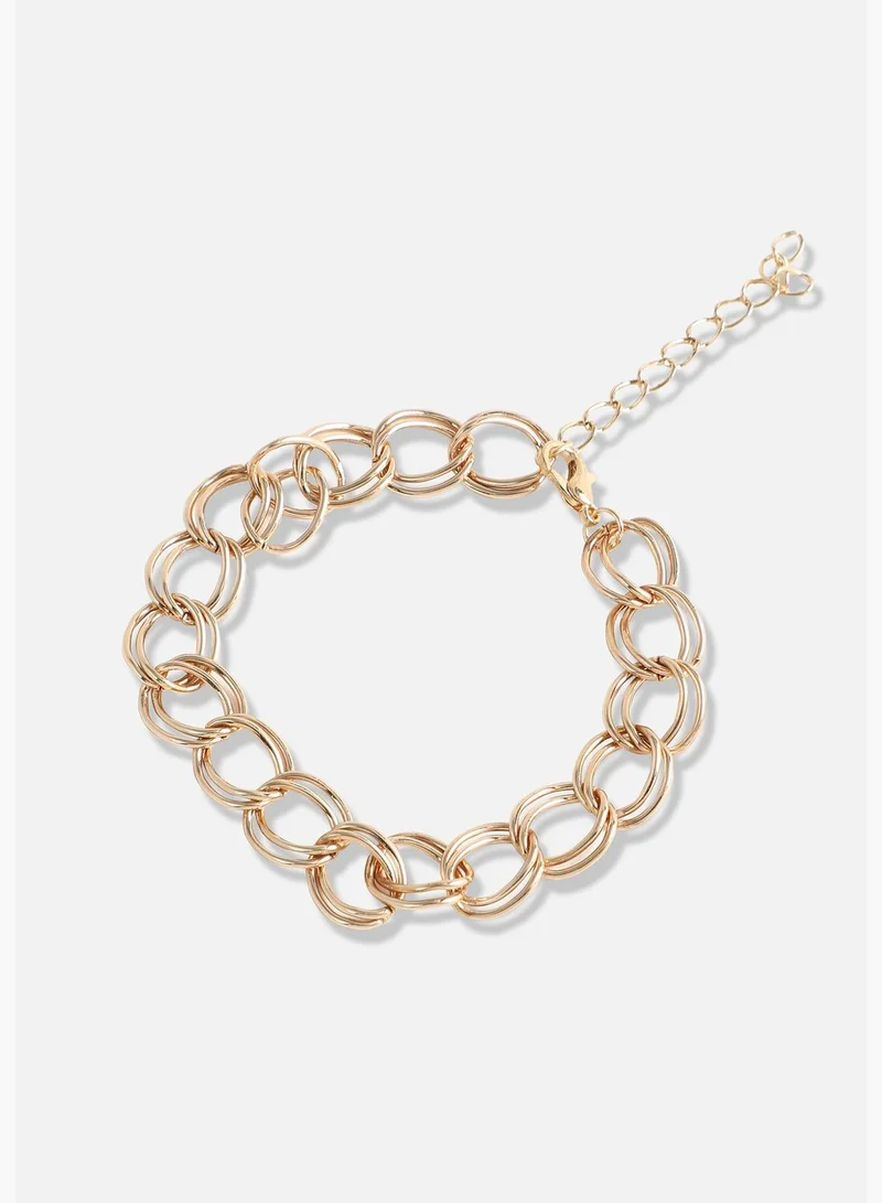 SOHI 4 Piece Gold Plated Designer Casual Wear Bracelet For Women