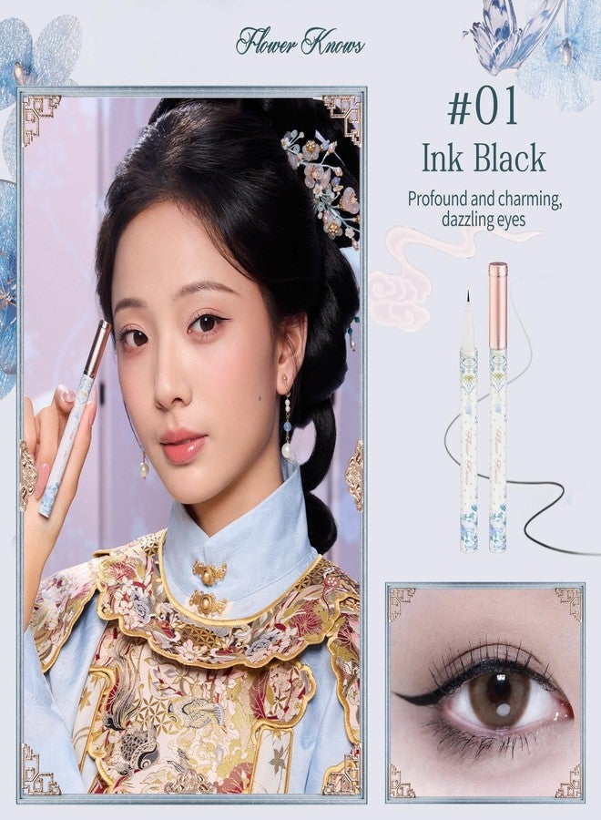 Flower Knows Butterfly Cloud Collar Liquid Eyeliner, Waterproof, Ink Black - Image 3