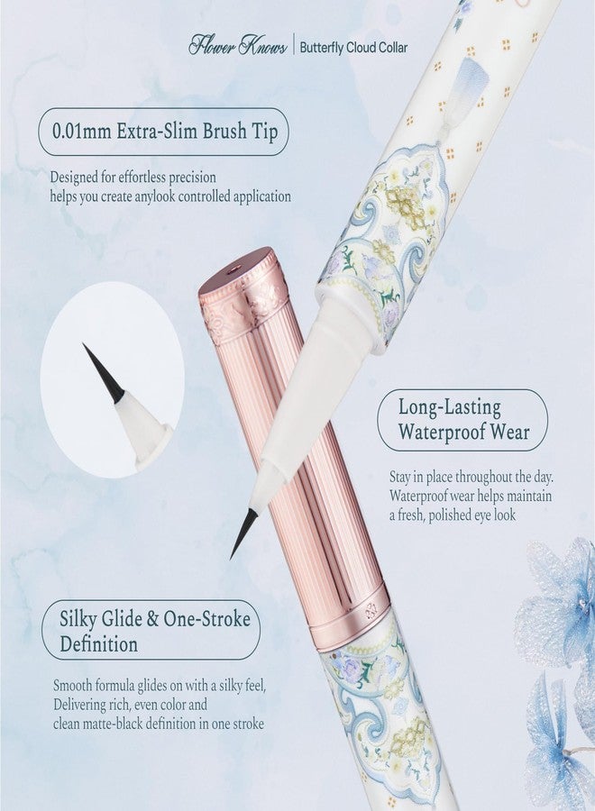 Flower Knows Butterfly Cloud Collar Liquid Eyeliner, Waterproof, Ink Black - Image 2