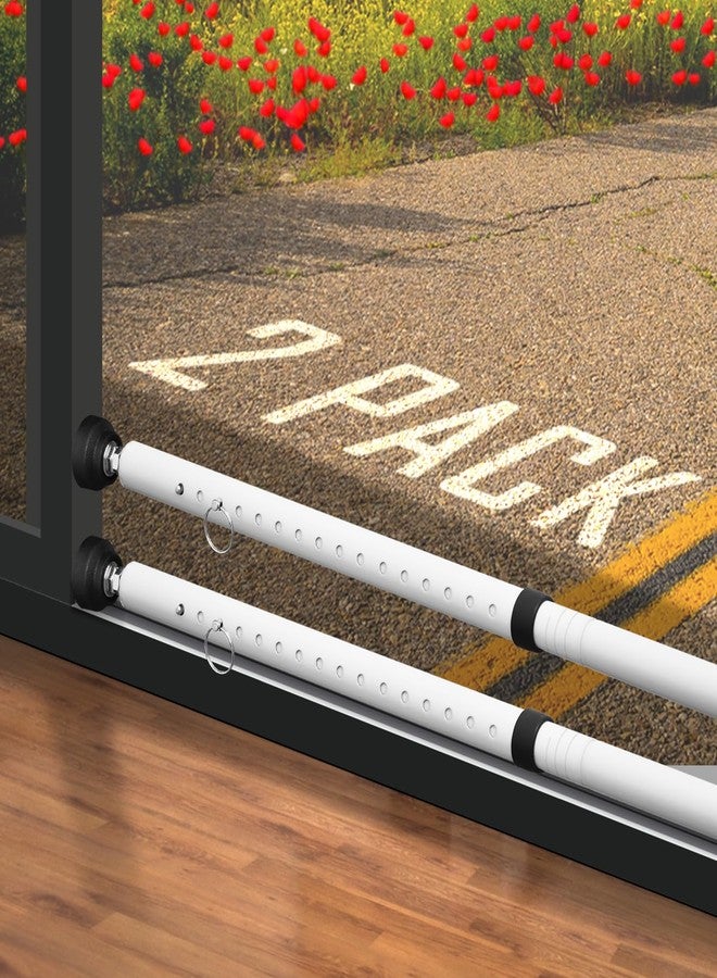 PBHEPJ 2 Pack Door Security Bar, Sliding Door & Window Security Bar, Adjustable Door & Window stoppers Security, Upgrade Security for Home, Travel, Dorm - Image 1