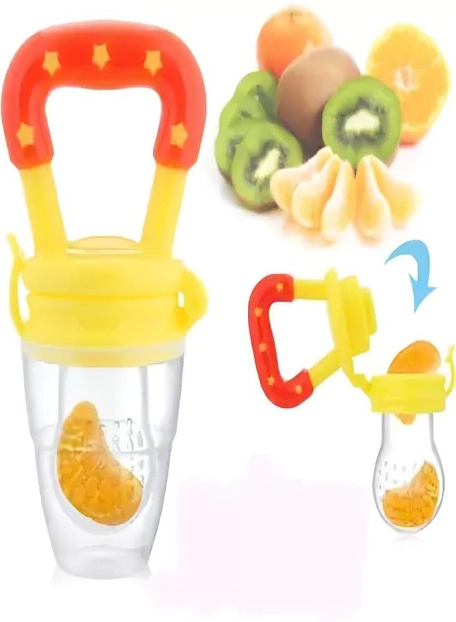 Krido Baby Feeding Set, Food Grade Silicone Spoons with Fruit Feeder Pacifier, BPA-Free Self Feeding Training Kit, 3-Piece Set with Soft Handle Design for Infants and Toddlers - Image 2