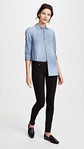 PAIGE Women's Verdugo Ultra Skinny Jean, Black Shadow, 24 - Image 5