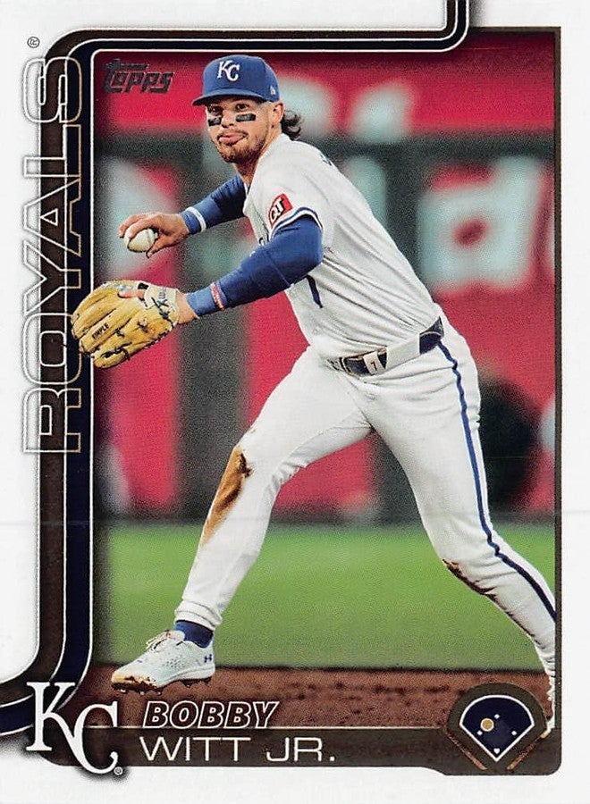 Topps Total Kansas City Royals 2025 Topps Complete Mint 19 Card Hand Collated Team Set Featuring Salvador Perez and Bobby Witt Jr with a Tyler Gentry Rookie Card Plus - Image 4