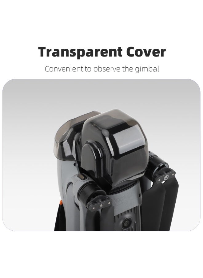 SYOSI Air 3S Lens Cap Gimbal Guard Protector, Camera Lens Cap Protective Lens Cover For DJI Air 3S Drone Accessories, Gimbal Lens Hood Cover Props Fixator Holder Lens Cover Dustproof Cap Accessories  - Image 5