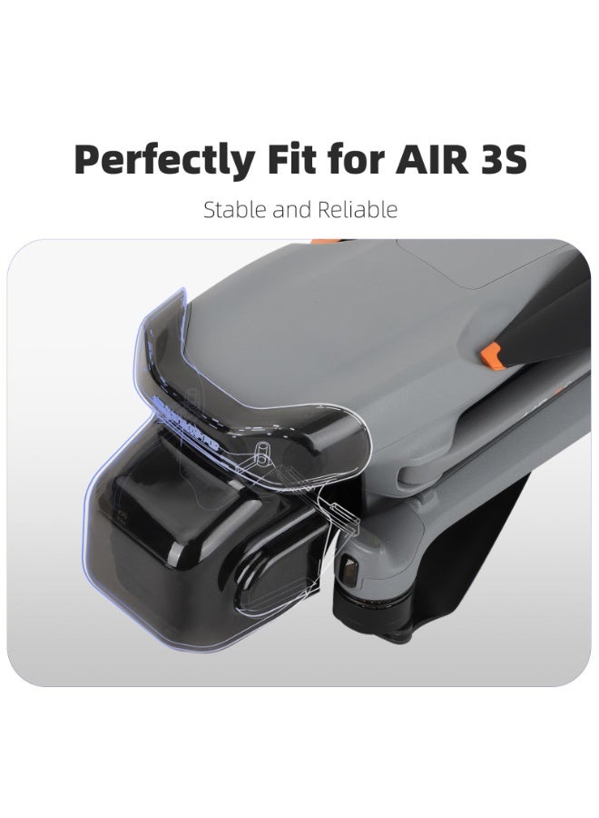 Air 3S Lens Cap Gimbal Guard Protector, Camera Lens Cap Protective Lens Cover For DJI Air 3S Drone Accessories, Gimbal Lens Hood Cover Props Fixator Holder Lens Cover Dustproof Cap Accessories