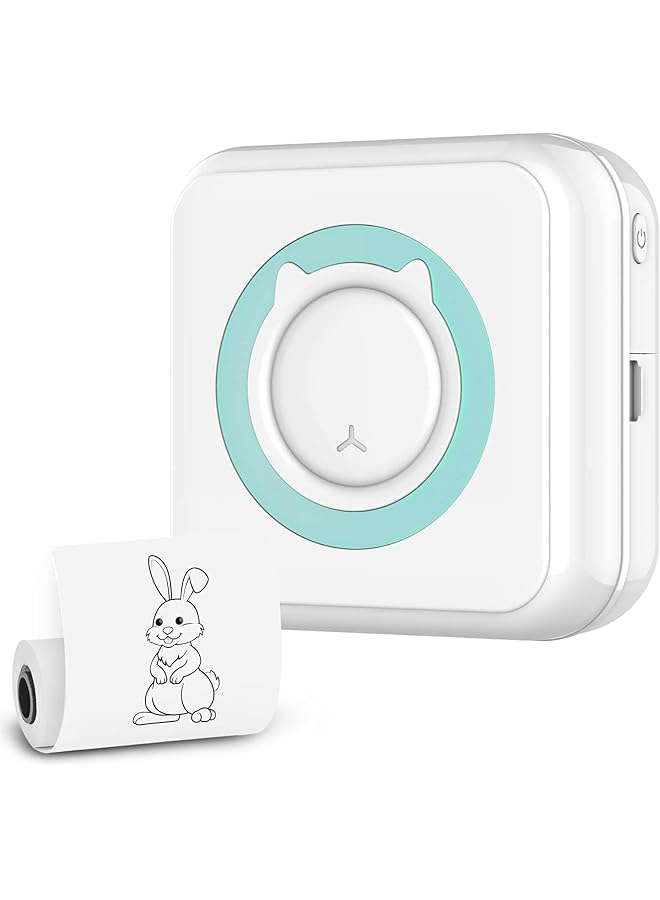 erorex Mini Pocket Sticker Printer 1Pcs Bluetooth Wireless Portable Mobile Printer Machine Thermal Printer For Notes Memo Photo Pocket Label Receipt Printer Compatible With Ios And Android  - Image 1