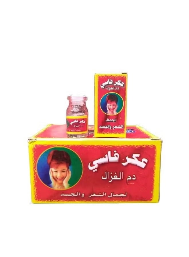 Aker Fassi blood deer for beauty of hair and body 7 gm a pack of 12 pieces