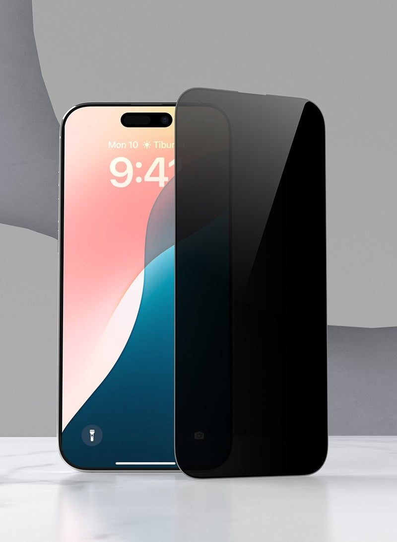 ديفيا حماية شاشة  ايفون 14برو مكس لقافه من ديفيا يضمن لك حماية الشاشة من الخدوش والصدمات مع الحفاظ على الخصوصية ذات الحافة الناعمة والزجاج المقسّى مرتين - Image 2