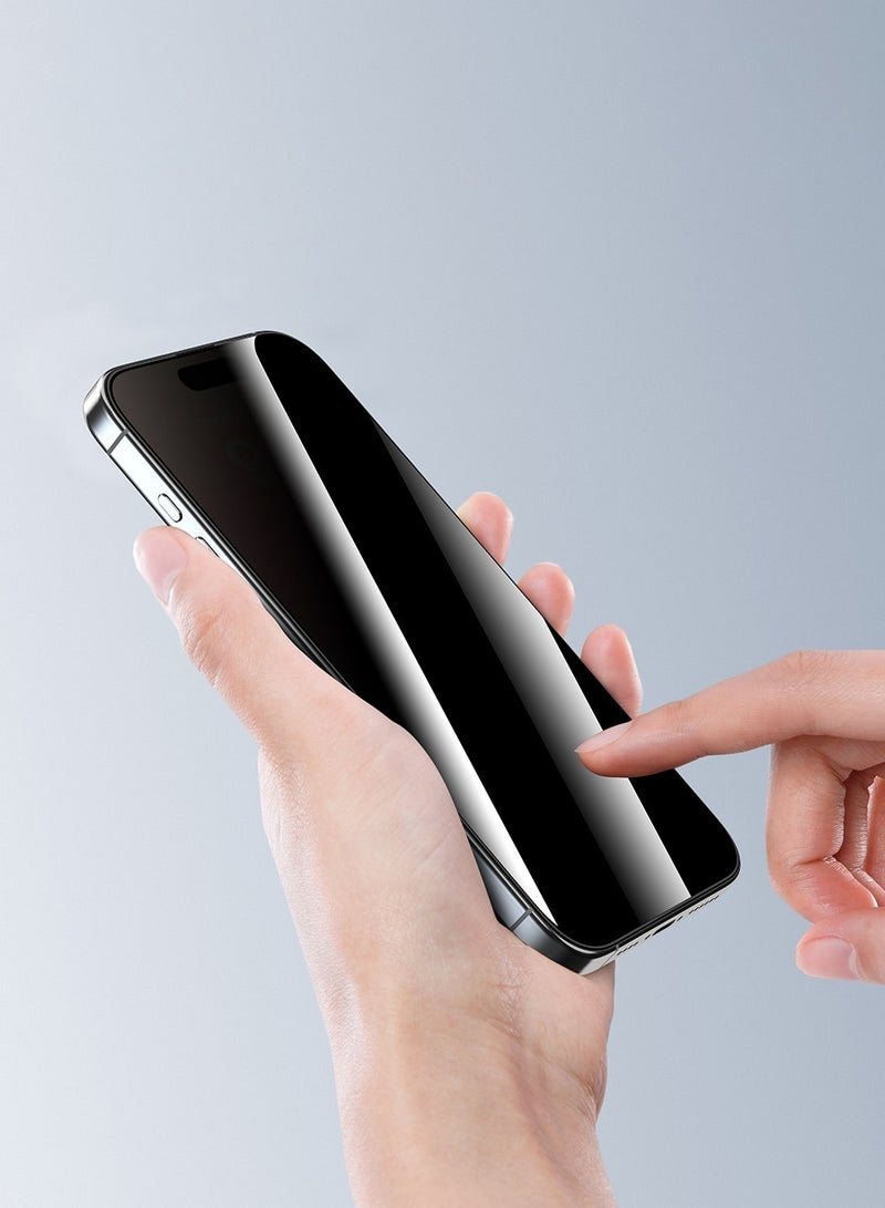 ديفيا حماية شاشة  ايفون 14برو مكس لقافه من ديفيا يضمن لك حماية الشاشة من الخدوش والصدمات مع الحفاظ على الخصوصية ذات الحافة الناعمة والزجاج المقسّى مرتين - Image 5