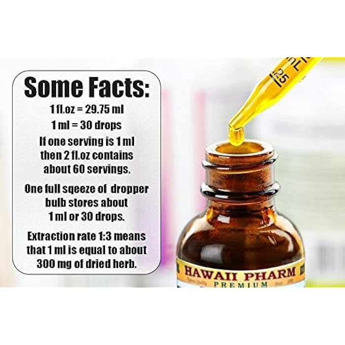 Hawaii Pharm Echinacea Alcohol-Free Liquid Extract, Echinacea (Echinacea Angustifolia) Dried Root Glycerite Natural Herbal Supplement 2 oz - Image 3