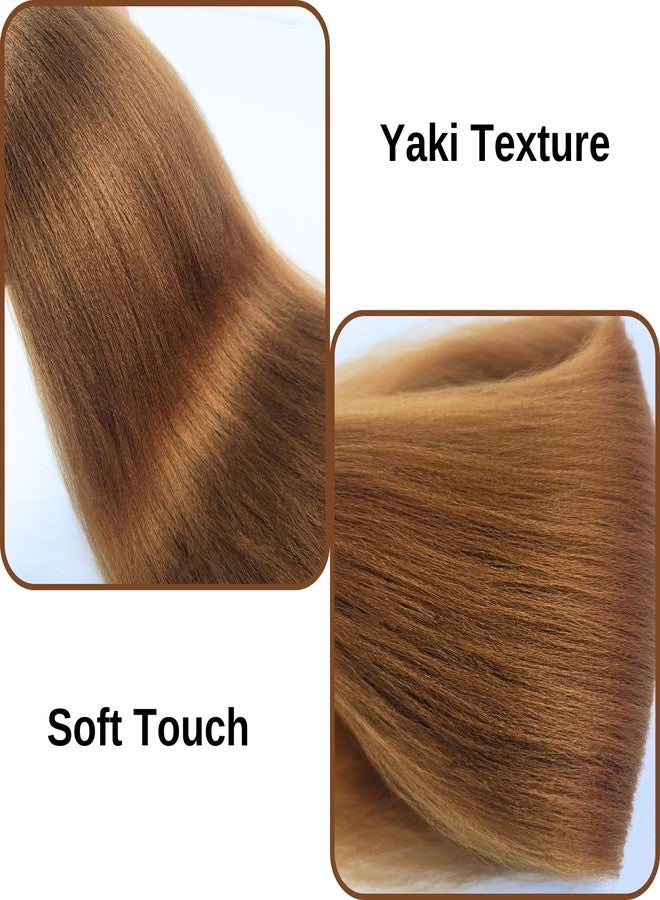 Leticia Honey Blonde Braiding Hair Pre Stretched Boho Braids Colored Hypoallergenic prestretched Boho Hair Curls Knotless ez braid micro Boho Braids - Image 4