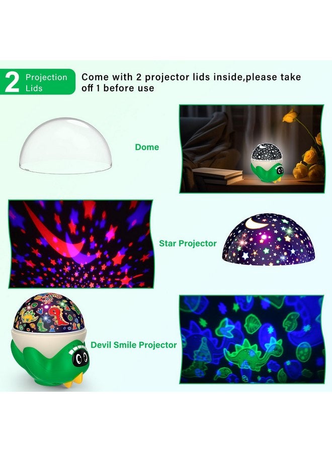 MOKOQI Dinosaur Night Light Projector with Remote Timer Music Lamp Gift Toys for Kids Bedroom,Star Light Projector Dinosaur Toys for Kids 3-7, Birthday for Boys Girls - Image 5