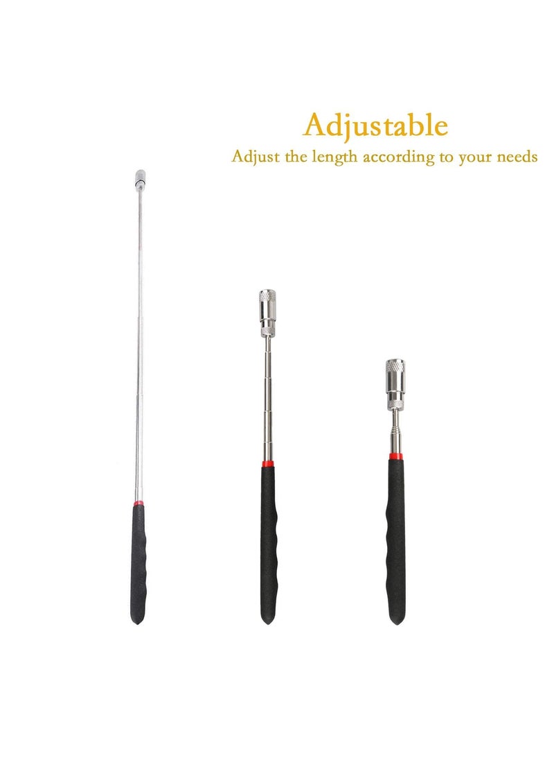 JIAVAXA Magnetic Pick Up Tool Telescoping Pickup Tool with LED Light Magnetic Retrieval Tool for Hard to Reach Places Magnet Sticks195 to 68 cm Telescopic Magnet Stick for Men Women  - Image 2