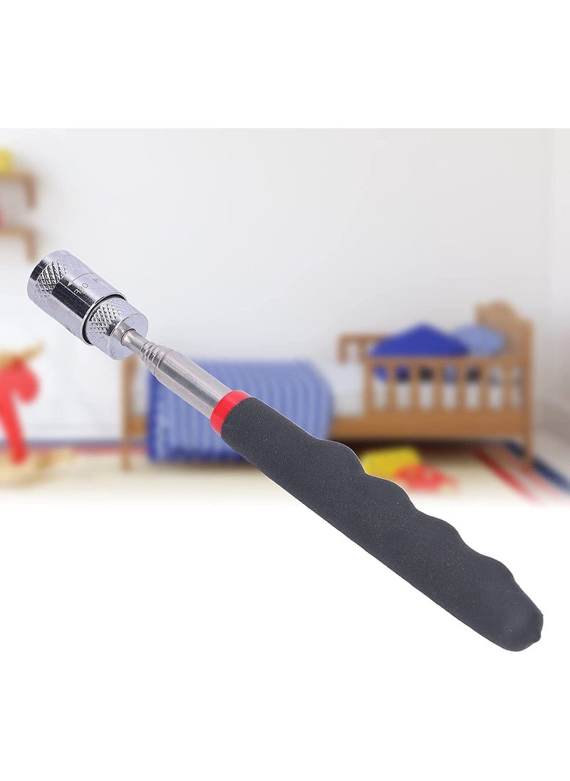 JIAVAXA Magnetic Pick Up Tool Telescoping Pickup Tool with LED Light Magnetic Retrieval Tool for Hard to Reach Places Magnet Sticks195 to 68 cm Telescopic Magnet Stick for Men Women  - Image 1