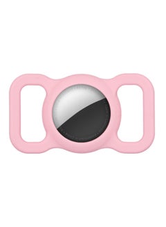 Applicable AirTag Protective Cover For Apple Airtags Silicone Air Anti-lost Device Tag Positioning Tracker Cat Collar-Color:Pink-Applicable Model:airtag