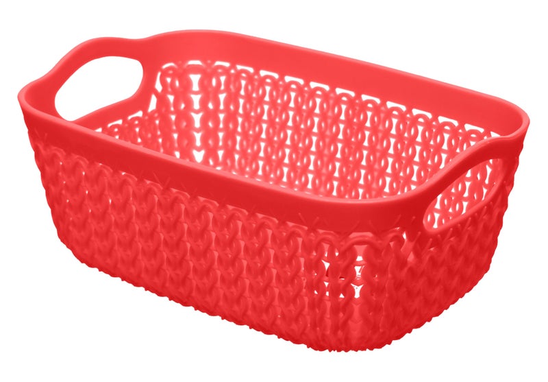 Tamara Small Rectangle Basket 18Cm - Red