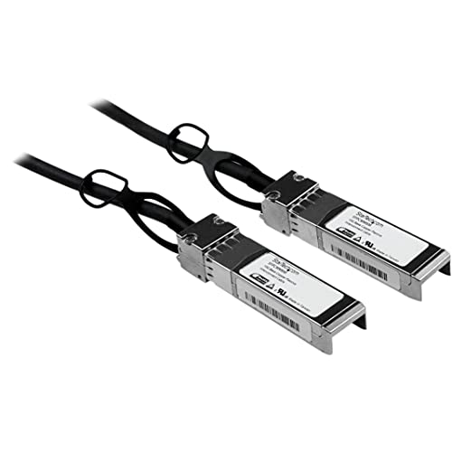 Startech.com StarTechcom Cisco SFPH10GBCU5M Compatible 5m 10G SFP to SFP Direct Attach Cable Twinax 10GbE SFP Copper DAC 10Gbps Low Power Passive Mini GBICTransceiver Module DAC Firepower ASR920SFPCMM5M - Image 1