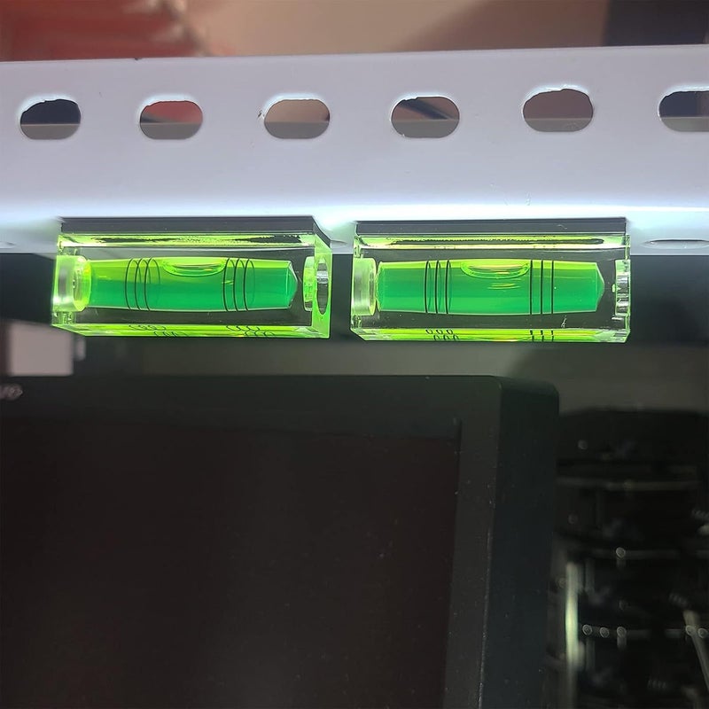 2pcs Green Bubble Level with Self Aligning Design for Walls Floors Ceiling - Image 1