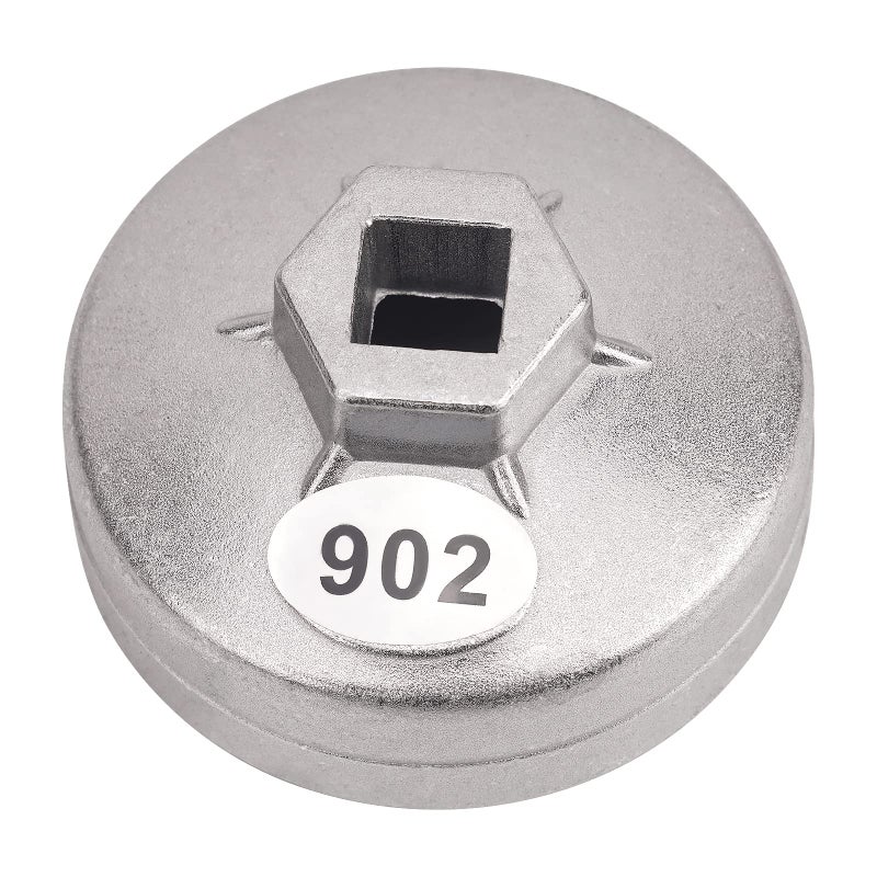 AHL 902 Cap 67mm Oil Filter Wrench 14 Flute 12 Square Drive Oil Filter Removel Tools Filter Socket Wrench Spanner Hand Tool for Lioncel Hafei Mazda Family Primal Geely