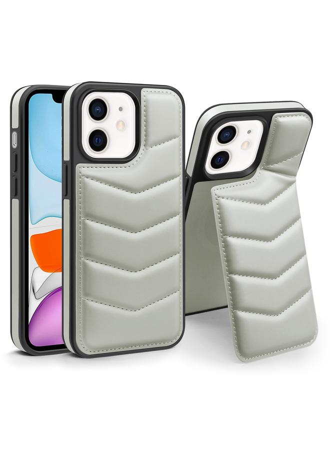S-TOP Case For iPhone 11 Down Jacket Card Bag Holder MagSafe Phone Case - Image 1