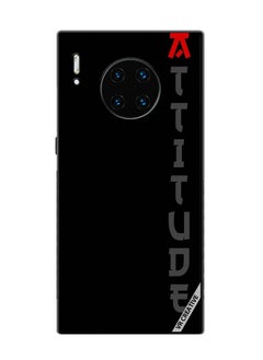VR CREATIVE Protective Case Cover For Huawei Mate 30 Pro Black With Text Design Multicolour  - Image 1