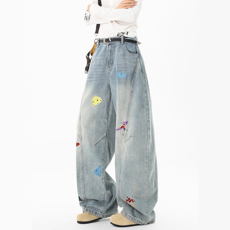 Unisex Casual Daily Denim Jeans - Image 5