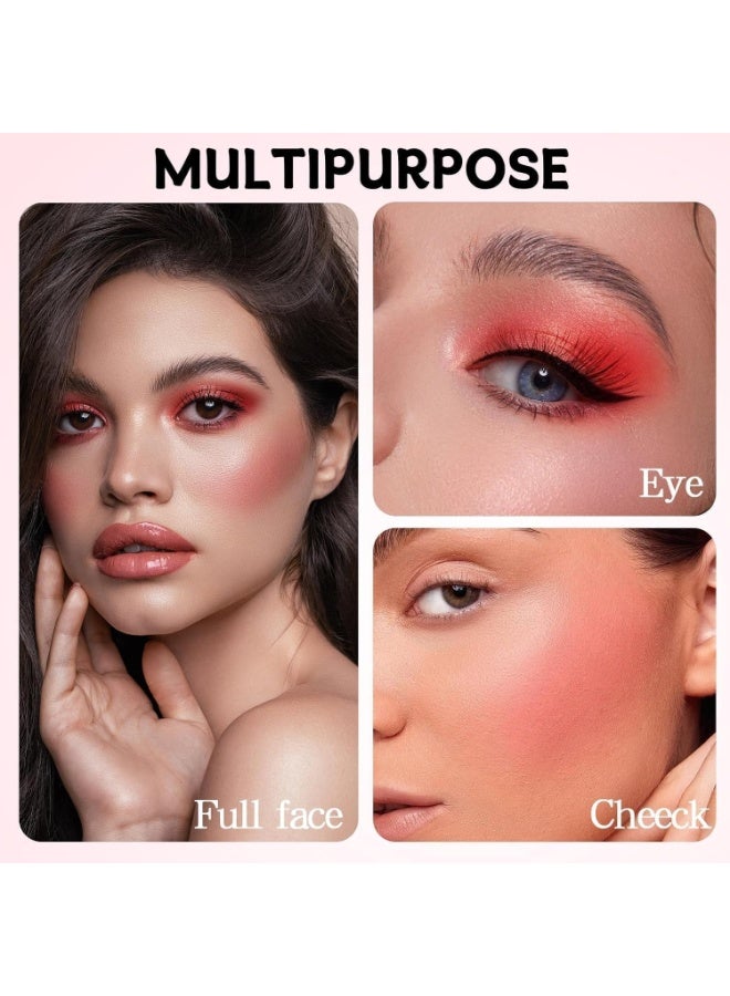 Sandra Multi-Function Makeup Palette Wallet with Mirror 20 Eyeshadow Shades Blusher Face Powder and Highlighter SC607B Pink - Image 5