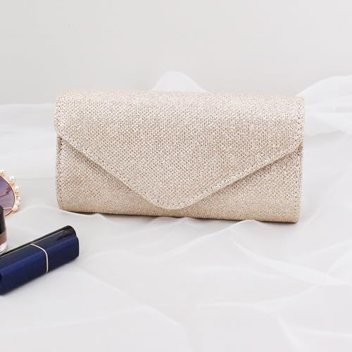 Naimo Womens Paillette Shoulder Envelope Evening Purse Wedding Party Clutch Bag - Image 5