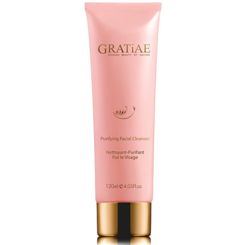 Gratiae Organics Purifying Exfoliating Facial Cleanser exfoliating face scrub  face wash with witch hazel jojoba oil hydrating nondrying skin care 405Fl