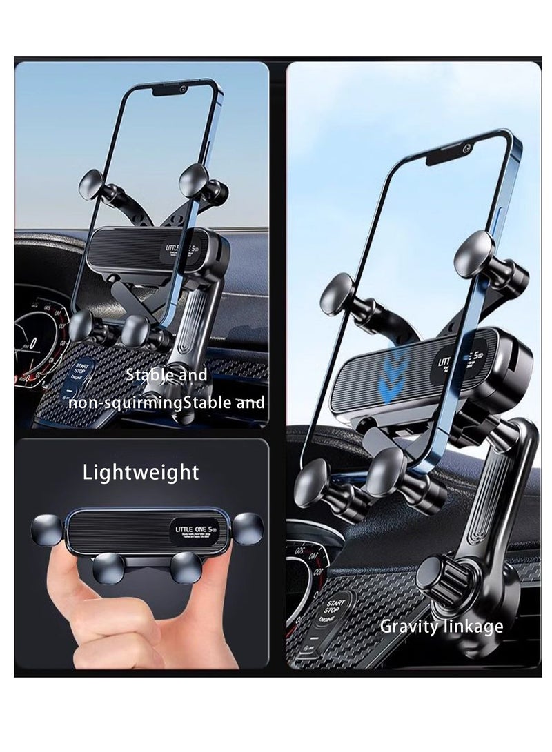 Car Mobile Holder Car Phone Holder Vent Car Phone Holder, Non Blocking Vent Phone Holder For iPhone, Samsung, Xiaomi, Huawei, Redmi, Black, Multifunction Car Phone Holder - General Motors Phone Holder, Vent Phone Holder, 360 Degree Rotation  - Image 3