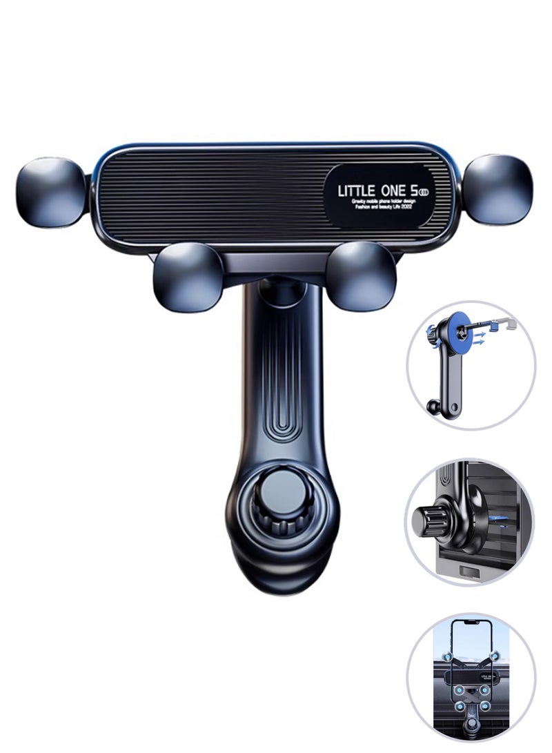 Car Mobile Holder Car Phone Holder Vent Car Phone Holder, Non Blocking Vent Phone Holder For iPhone, Samsung, Xiaomi, Huawei, Redmi, Black, Multifunction Car Phone Holder - General Motors Phone Holder, Vent Phone Holder, 360 Degree Rotation  - Image 1
