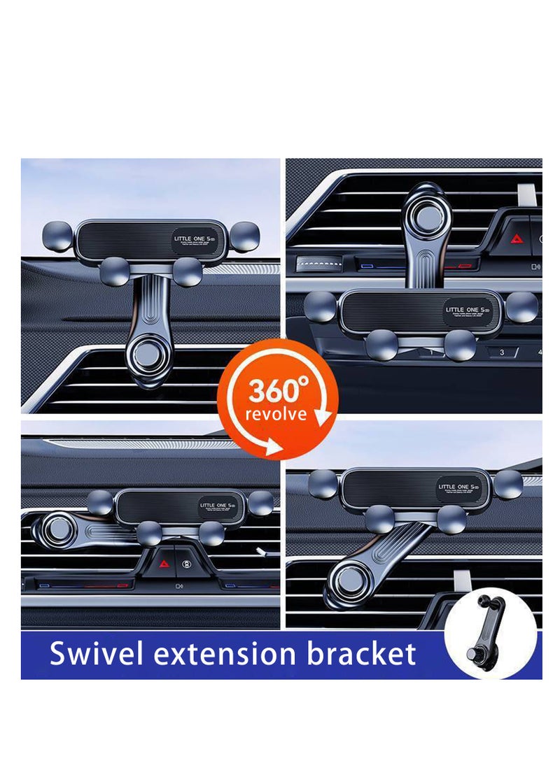 Car Mobile Holder Car Phone Holder Vent Car Phone Holder, Non Blocking Vent Phone Holder For iPhone, Samsung, Xiaomi, Huawei, Redmi, Black, Multifunction Car Phone Holder - General Motors Phone Holder, Vent Phone Holder, 360 Degree Rotation  - Image 4