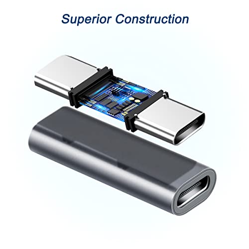 Basesailor USB C Female to Female Adapter 3Pack,100W USBC Coupler,PD 3.1 Type C Extender,10Gbps Double Female Connector with 4K/8K Video for Thunderbolt 4 3,iPad,MacBook,USB-C Devices - Image 3