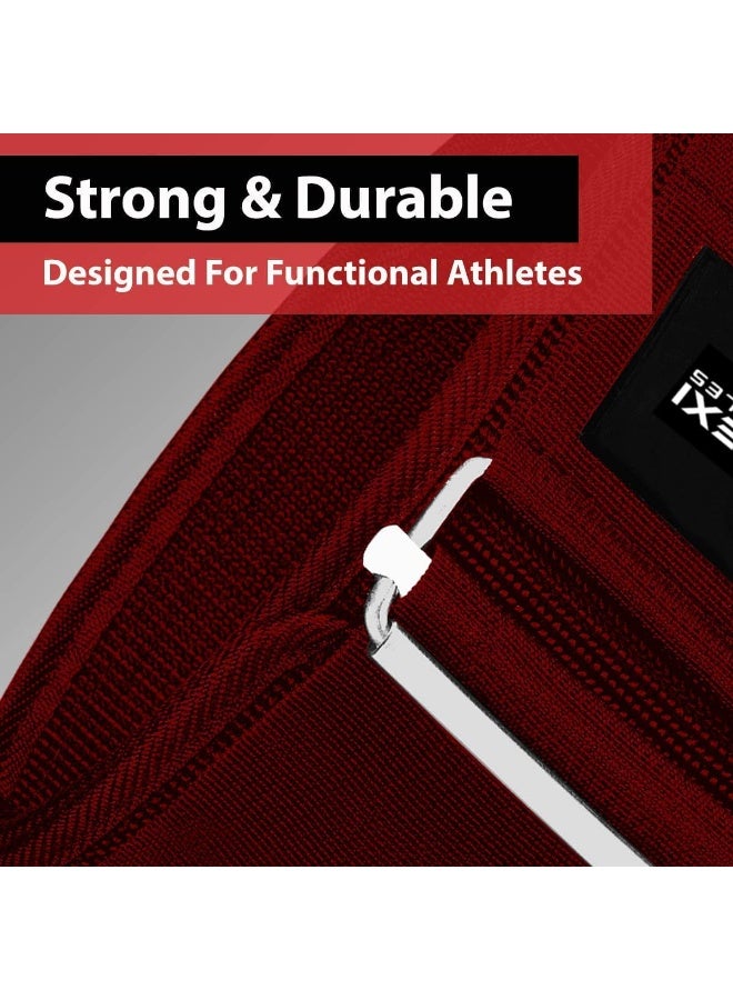 FLEXI MUSCLES حزام رفع الأثقال فليكسى موسلز بقفل سريع - دعم ظهر قابل للتعديل مع مشبك معدني - مثالي لرفع الأثقال، والتدريب المتقاطع، ورفع الأثقال الأولمبي - حزام رياضي متين للرجال والنساء - Image 3