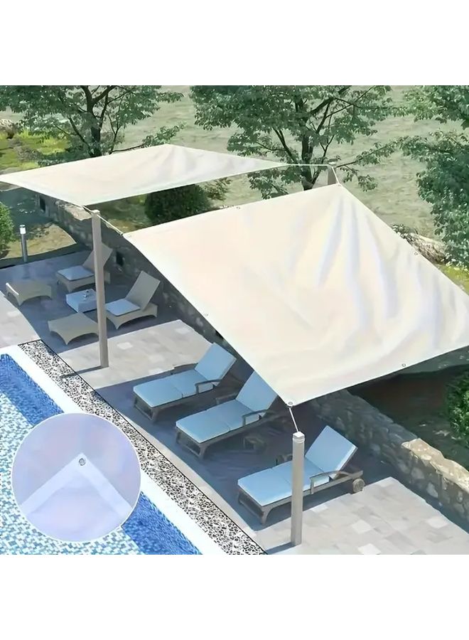 35.43 Inch By 78.74 Inch Waterproof Heavy Duty Tarp Cover Tear Resistant With Metal Grommets - Image 2