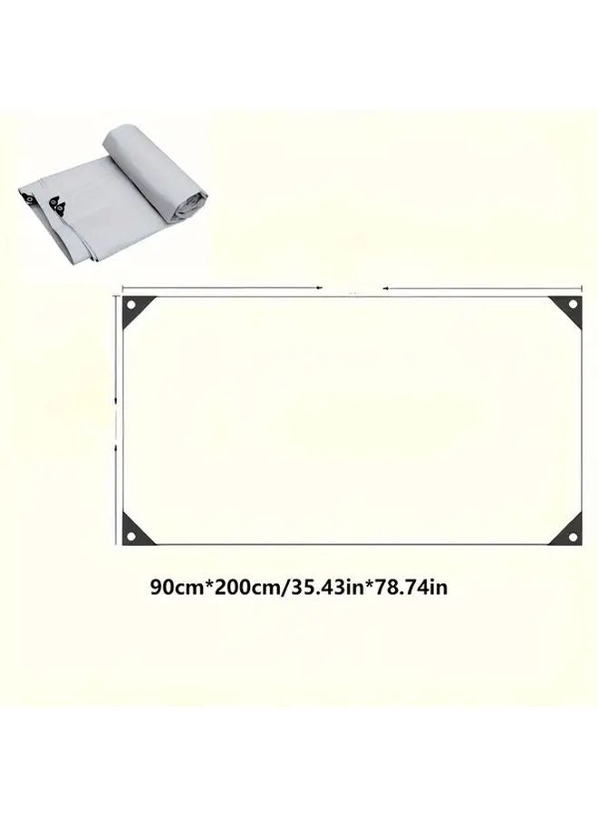 35.43 Inch By 78.74 Inch Waterproof Heavy Duty Tarp Cover Tear Resistant With Metal Grommets - Image 1