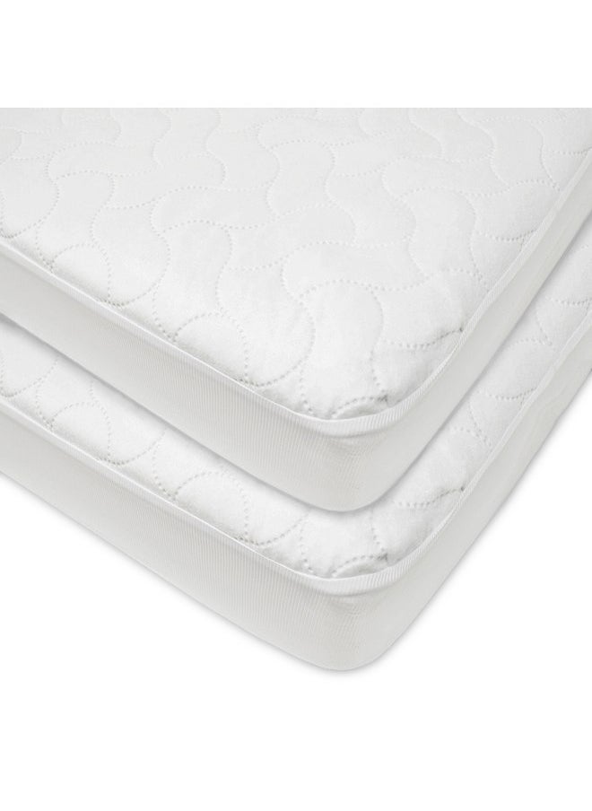 American Baby Company 2 Pack Waterproof Fitted Crib and Toddler Protective Mattress Pad Cover, White, for Boys and Girls - pzsku/Z4BC7D5D818DBED507C81Z/45/_/1737031077/74ecc6bd-914b-4248-8ea7-7f0890ccdcfe