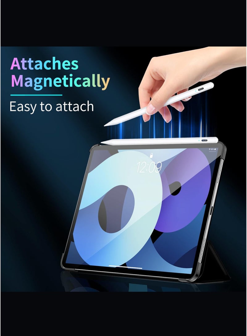 Stylus Pen for iPad 6th–10th Gen, iPad Pro 11"/12.9" M4, iPad Air 3/4/5/M2, Mini 5/6 – Active Pencil with Fast Charging, Palm Rejection, Tilt Sensitivity – 2018–2024  - Image 2