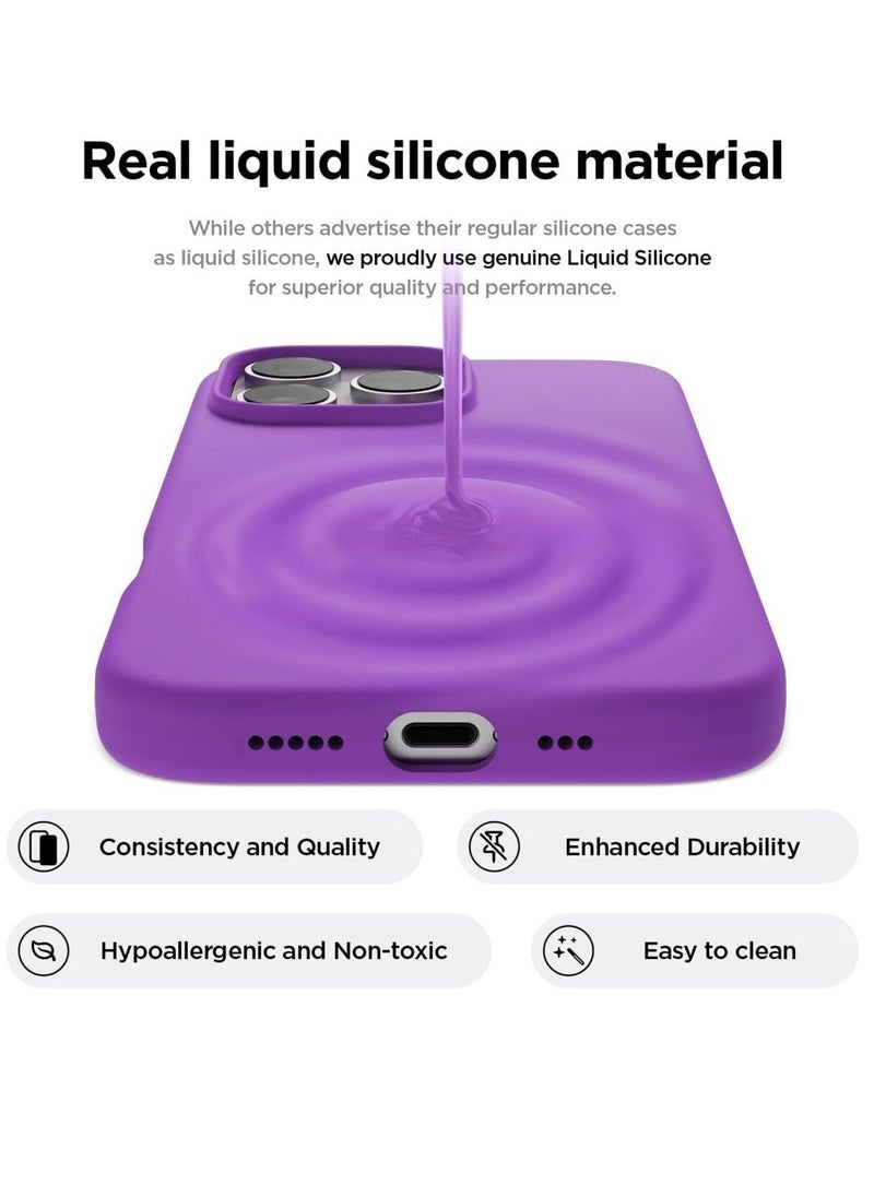 Raxoom Neon Purple Full Body Protection Case for iPhone 16 Pro - Shockproof, Slim Design with Anti-Scratch Microfiber Lining - Image 2