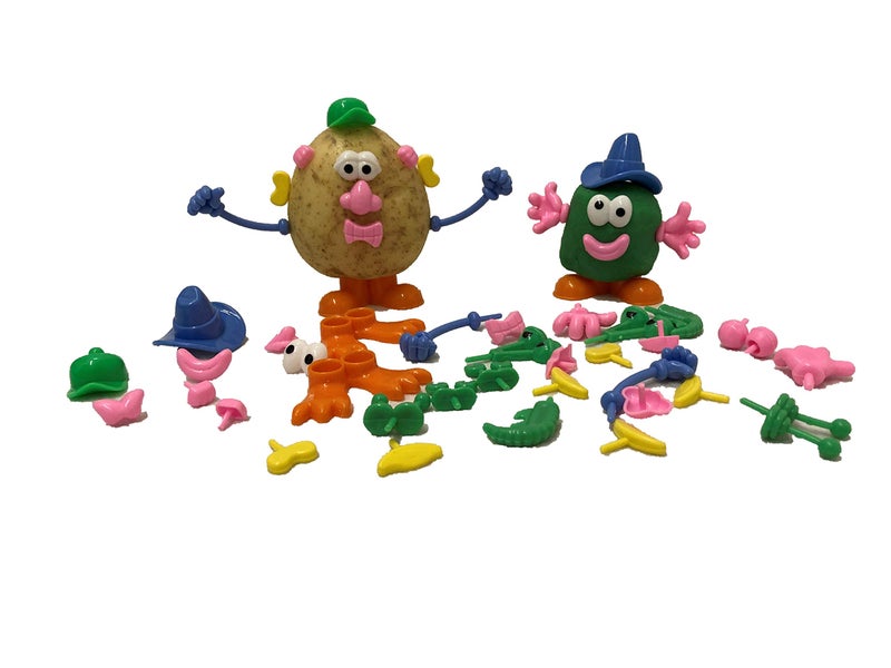 Craftplay Plastic Dough/Potato People Shapes Pack of 52 face/Body Features Make Your own Potato/Dough Person - Image 1
