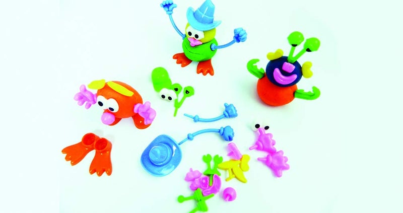 Craftplay Plastic Dough/Potato People Shapes Pack of 52 face/Body Features Make Your own Potato/Dough Person - Image 2