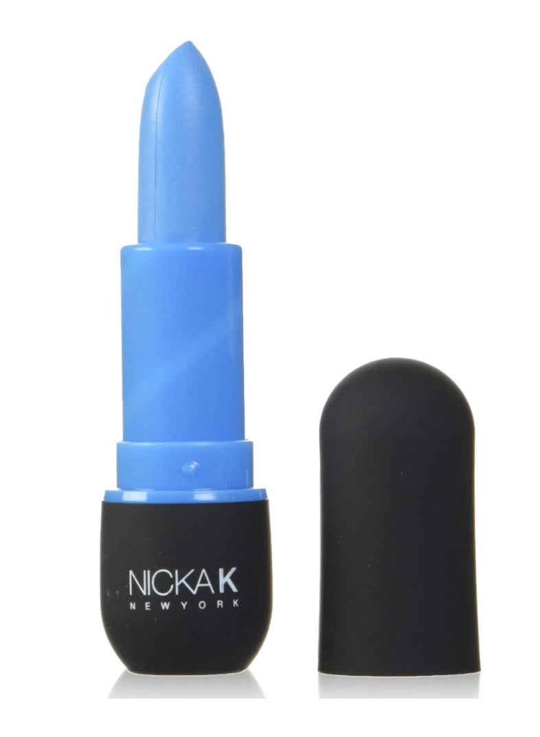 Nicka K نيكا ك نيويورك أحمر شفاه مات زاهي (أزرق سماوي) NMS 10 - Image 1