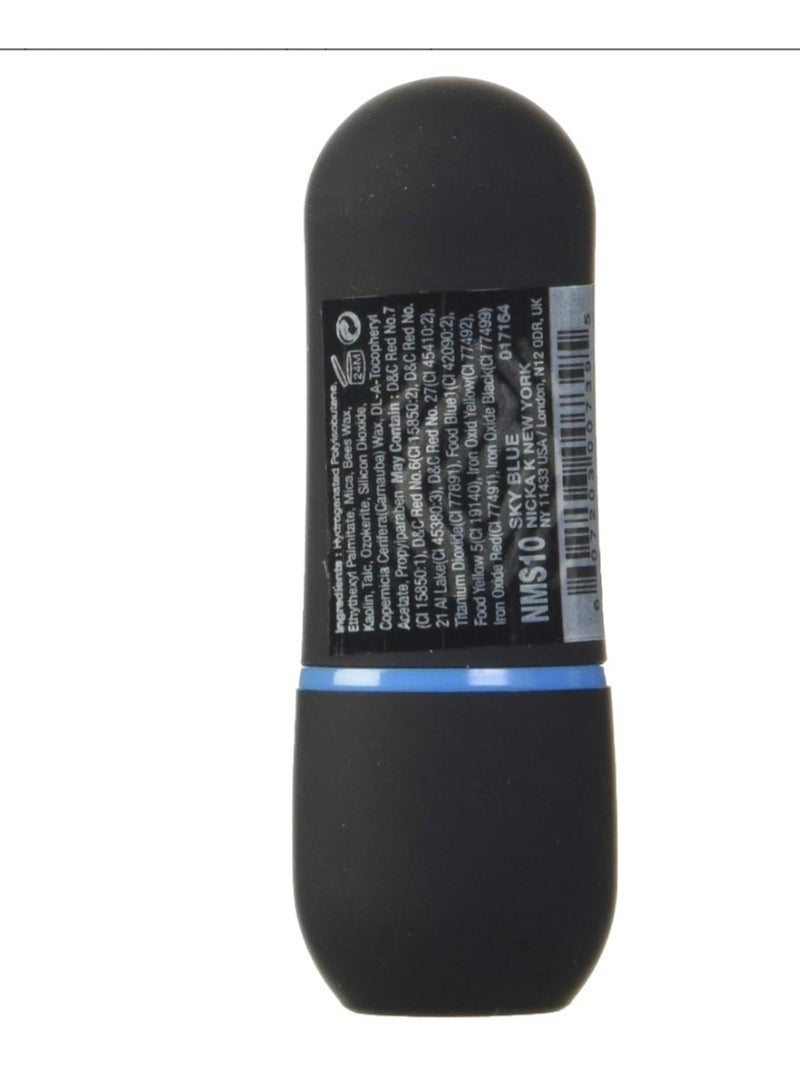 Nicka K نيكا ك نيويورك أحمر شفاه مات زاهي (أزرق سماوي) NMS 10 - Image 2