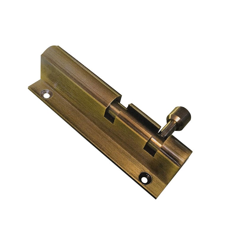 AUTM Aluminium Super Marble Tower Bolt Extra Height for Cranked Areas Solid Premium Tower Bolt for Wooden Doors Decorative Door Latch for Security Home Dcor Antique Finish 10 310 Grams  - Image 1