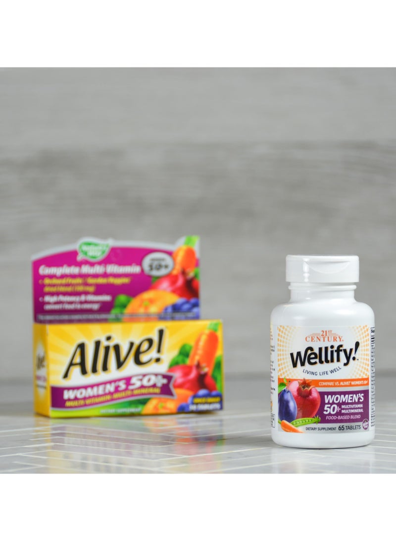 21st Century Wellify! Women's 50+ Multivitamin Multimineral 65 Tablets - Image 2
