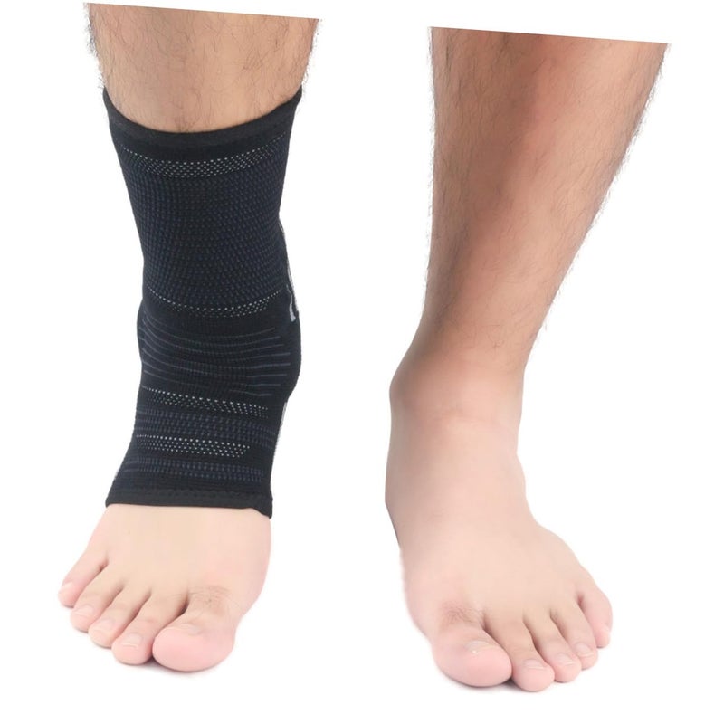 دعامة الكاحل السوداء مقاس XL كم قابل للتنفس للرياضة الجري ركوب الدراجات رجال نساء - Image 5